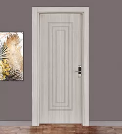 Ado 360 Göbekli Kartlı Kilitli White Teak Otel Odası Kapısı