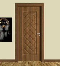 Ado 800 Karolaj Desenli Teak Kompozit Iç Kapı